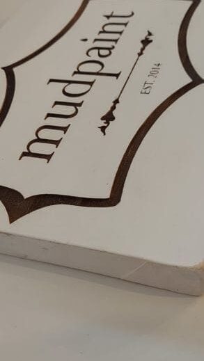 handpaint wooden mudpaint sign