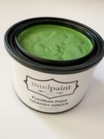 open pint container of clay paint