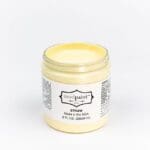 8 ounce container of light pale yellow clay furniture paint by MudPaint